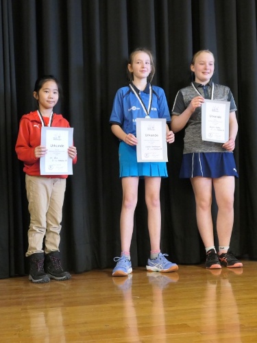 Mädchen U19: 
En Liu (TTC Hegnach), Sopie Kirschbaum (TB Beinstein), Leonie Kostka (GTV Hohenacker)
